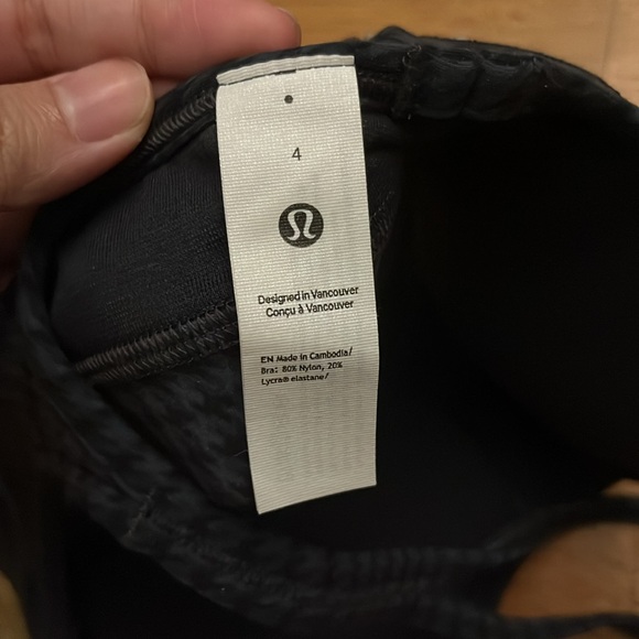 Flow Y Bra Nulu Micro Houndstooth Blue Multi - Picture 4 of 4